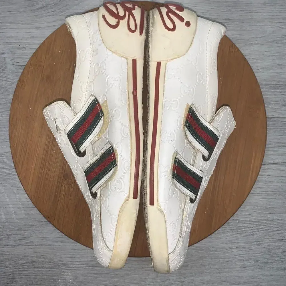 VINTAGE Gucci Boulevard Men's Sneaker Shoes with Straps Size 47 Made in Italy